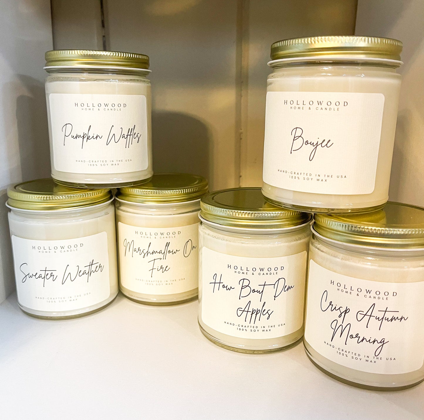 Hollowood Soy Wax Candles 8oz