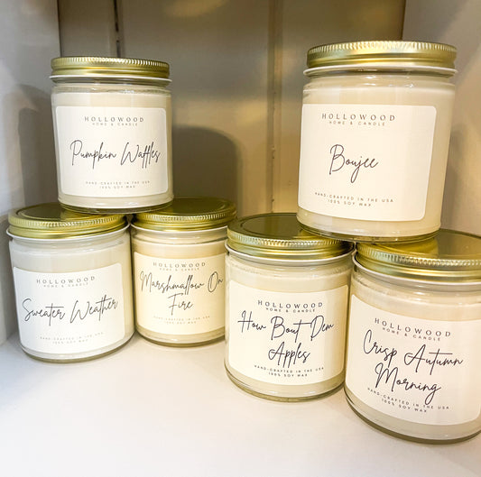 Hollowood Soy Wax Candles 8oz