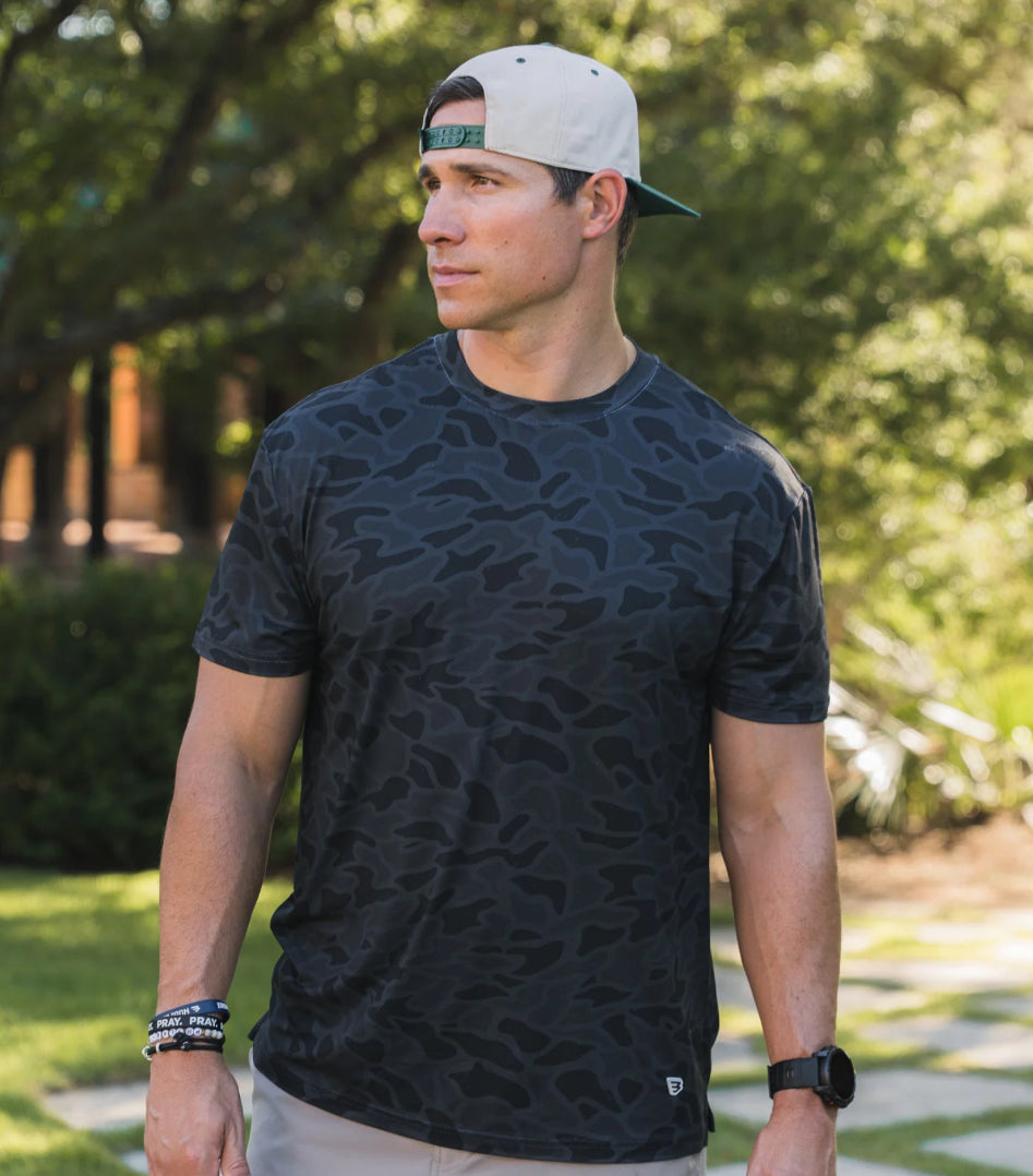 Burlebo Go To Tee in Black Camo