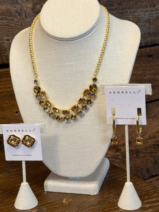 Sorrelli Autumn Stud Earrings in Honey Bourbon