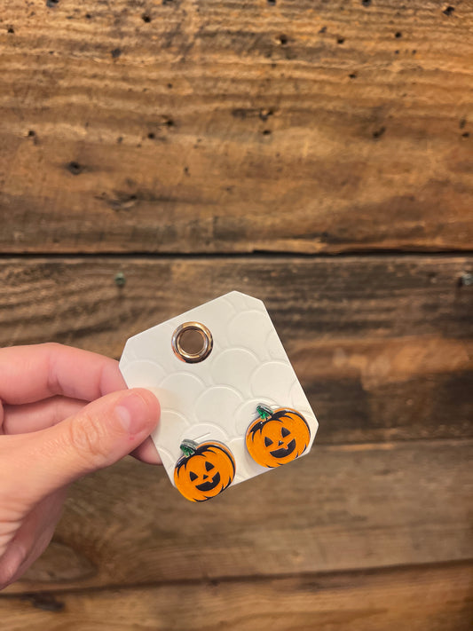 Jack-o’-lantern Studs