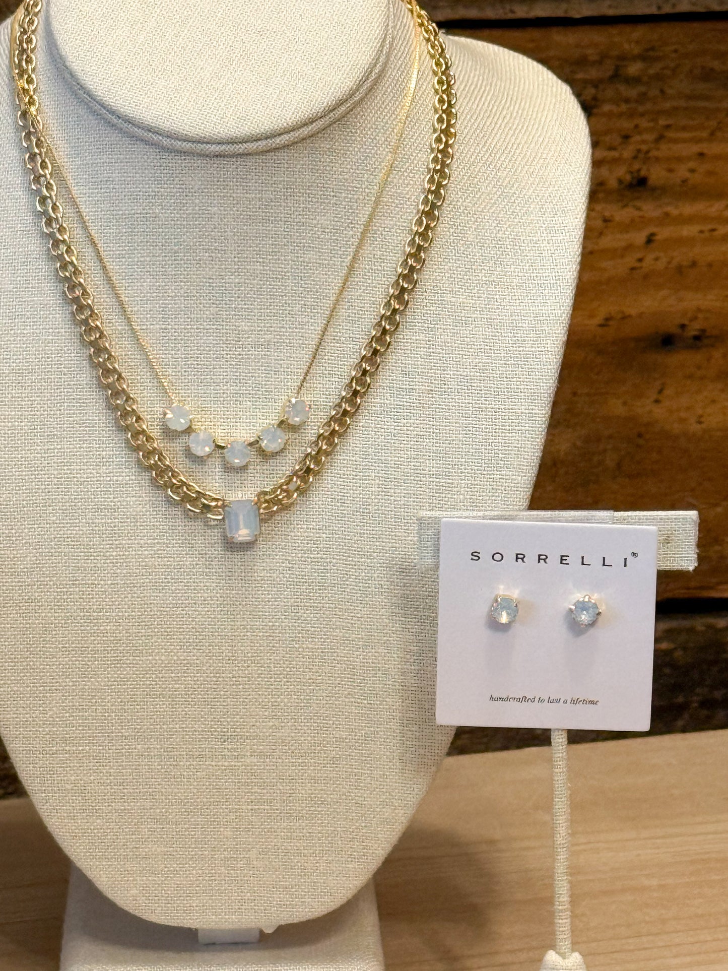 Sorrelli Jayda Stud earrings in White Opal*