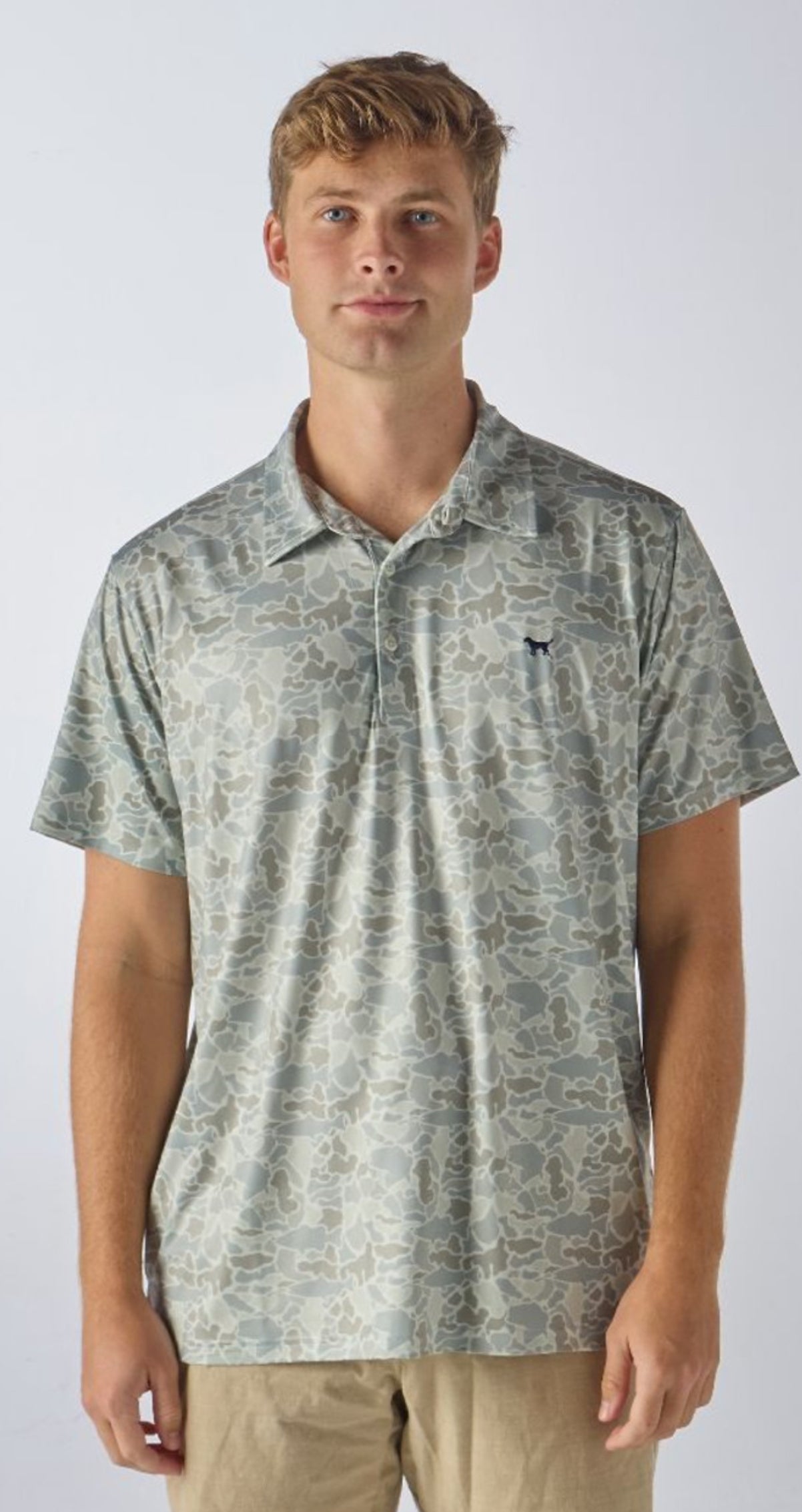 Simply Southen Men’s Polo in Fishy Camo