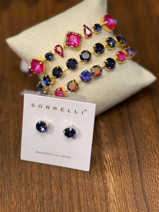 Sorrelli Simple Studs in Purple Velvet