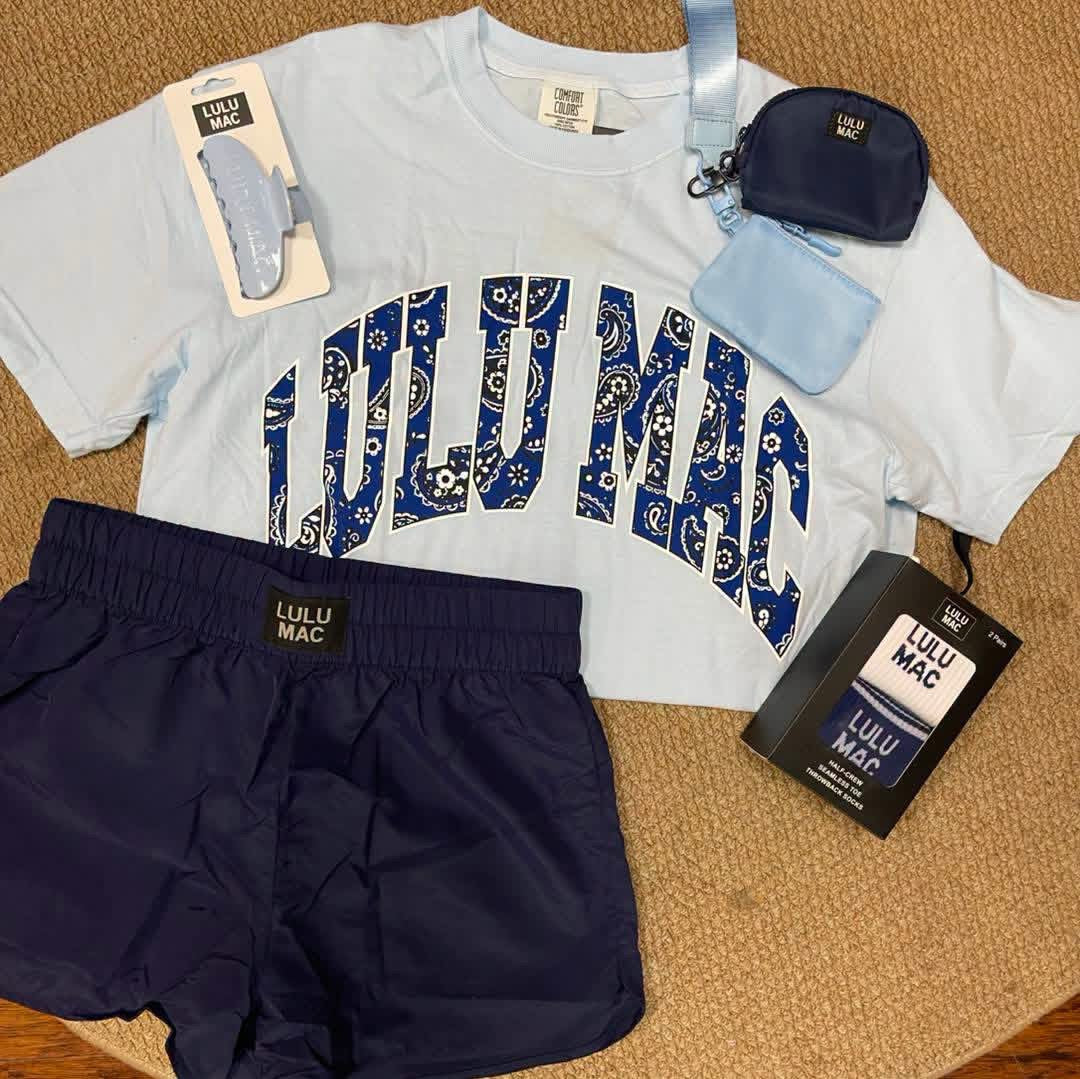 Lulu Mac T-shirt in Chambray Bandana