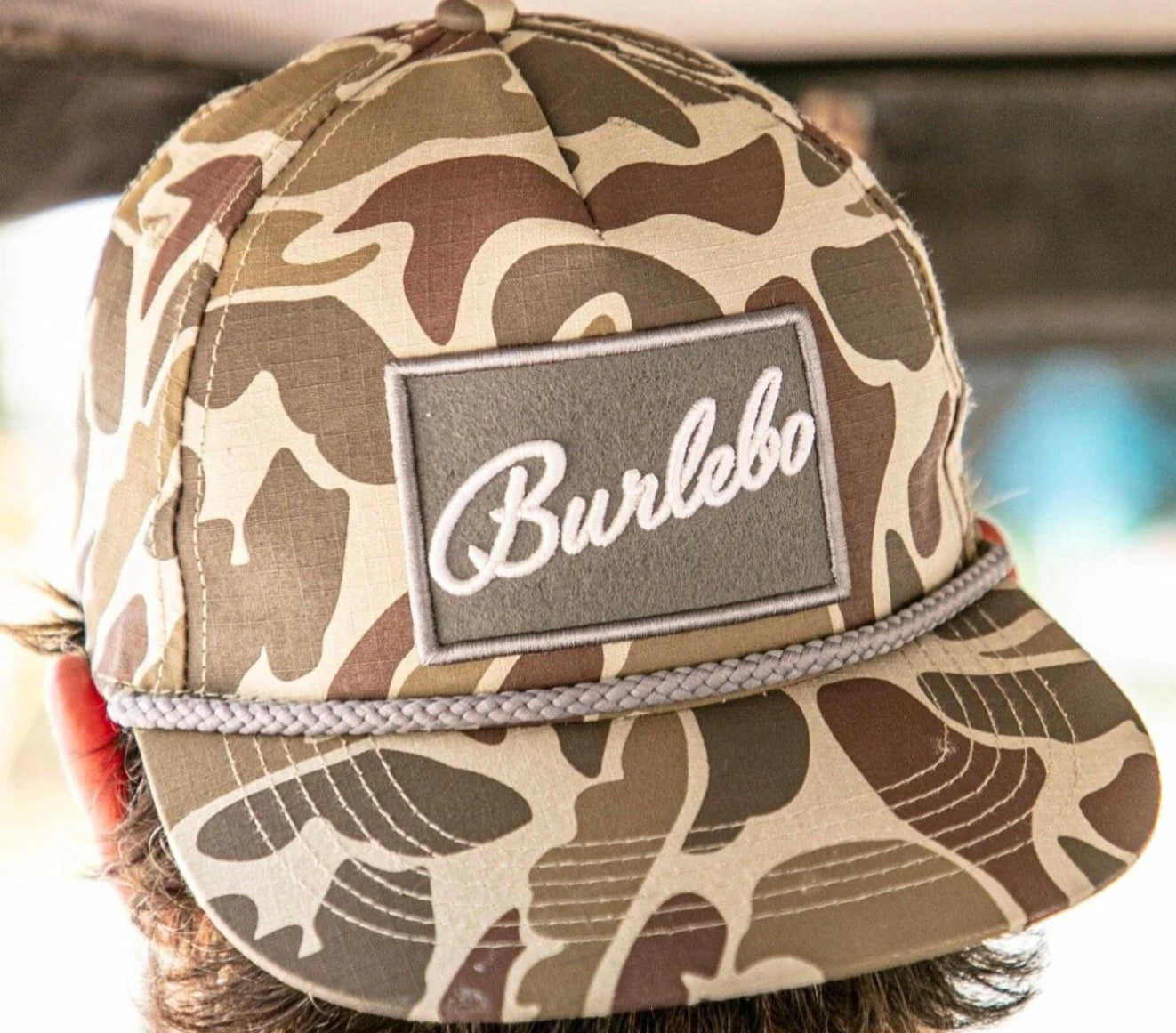 Burlebo grey patch cap