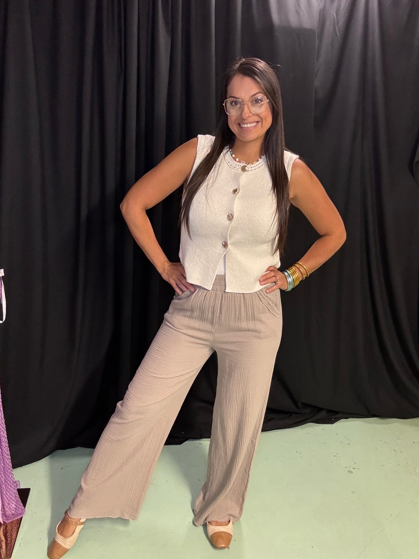 Callie Coastal Linen Pants