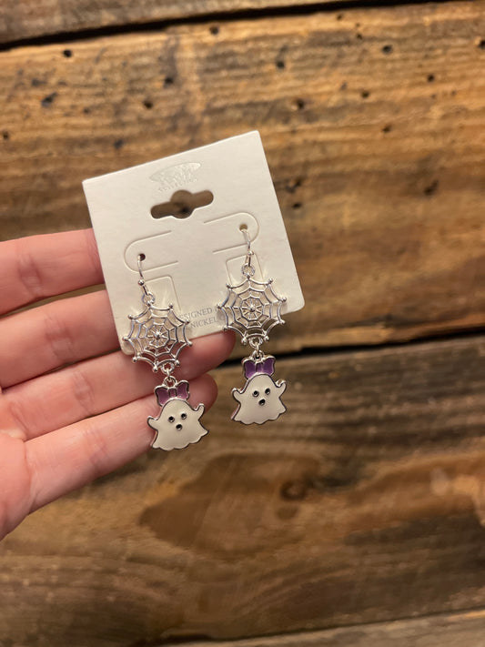 Girly ghouly ghost earrings