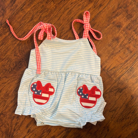 Stripe Patriotic flag Character Girl Bubble