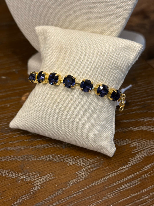 Sorrelli Sienna Tennis Bracelet in Purple Velvet