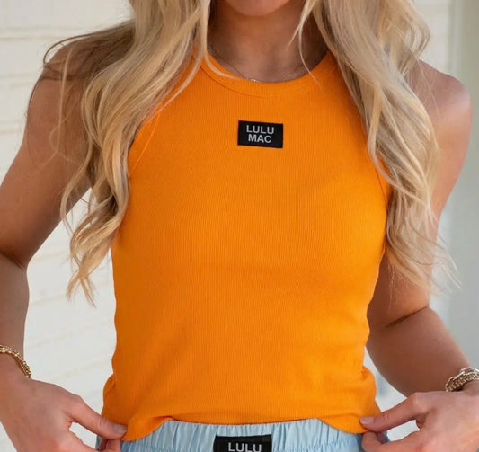 Lulu Mac Tank in Tennessee Orange