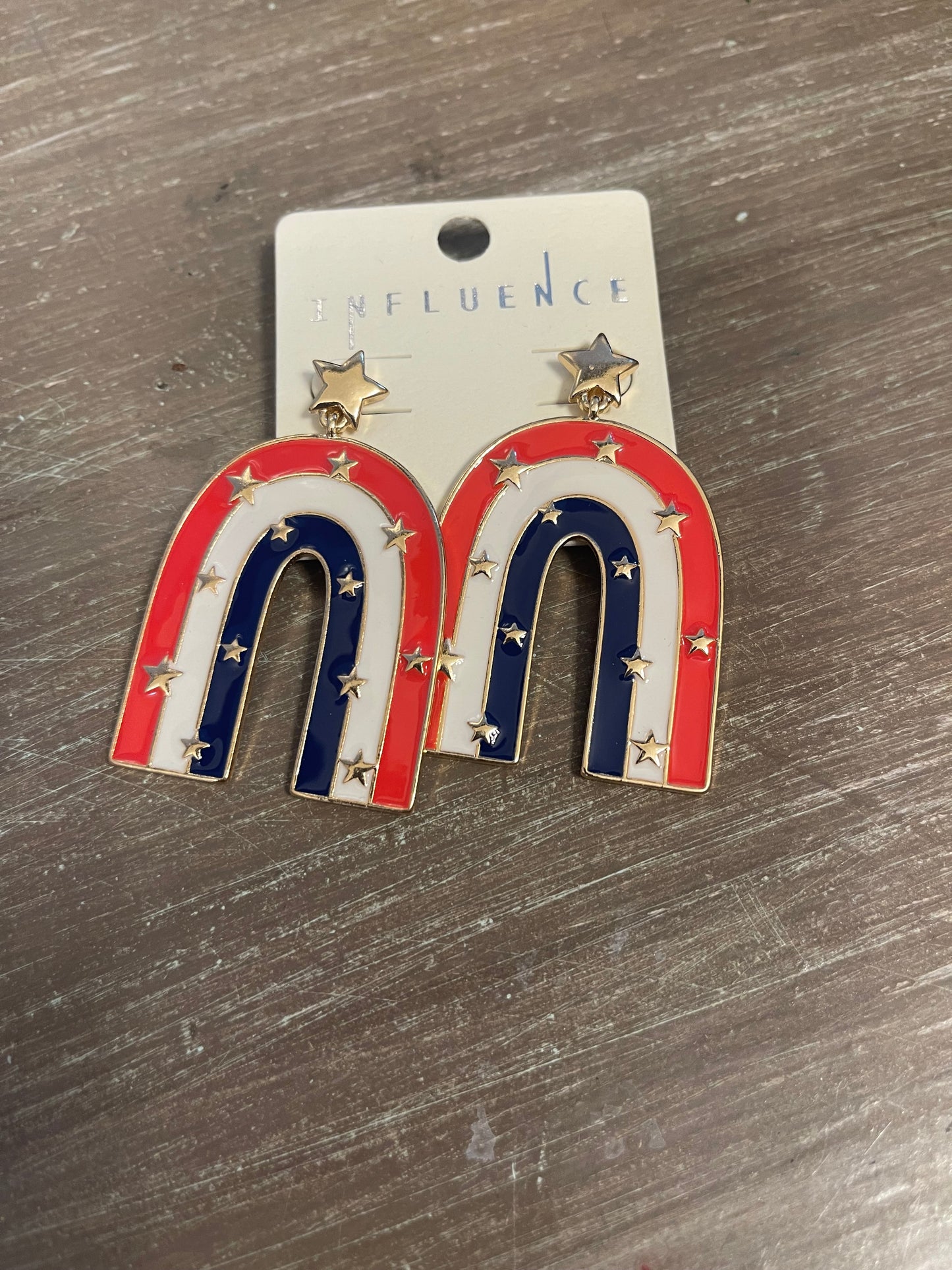 USA Flag Arch Earring