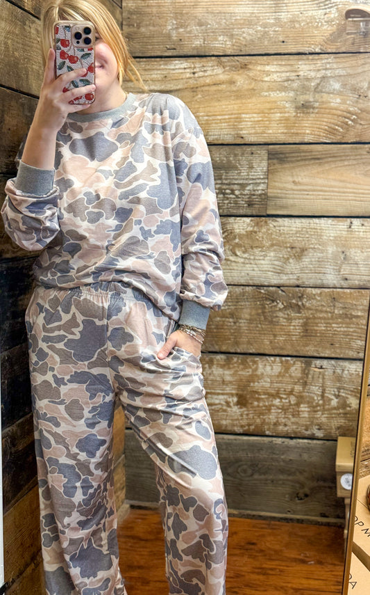 Oaklyn Camo Pants Set