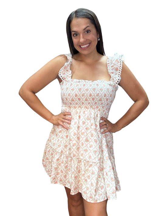 Carly Trellis Babydoll Dress