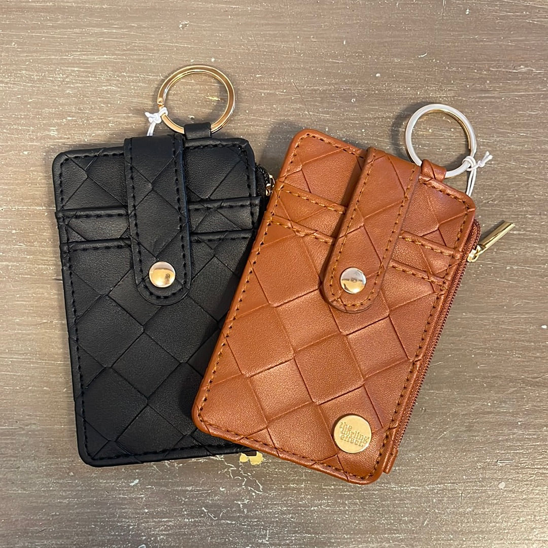 Woven keychain wallet