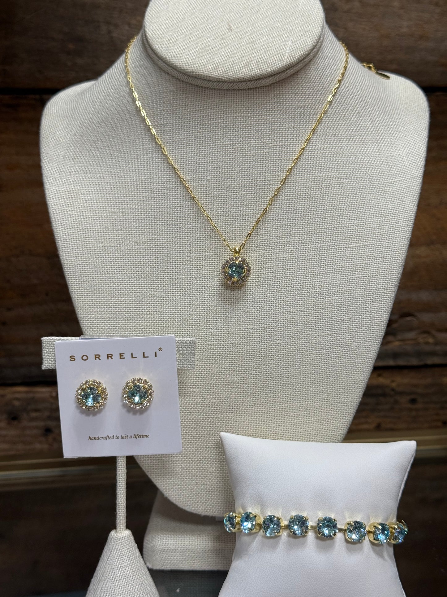 Sorrelli Sienna Tennis Bracelet in Aquamarine