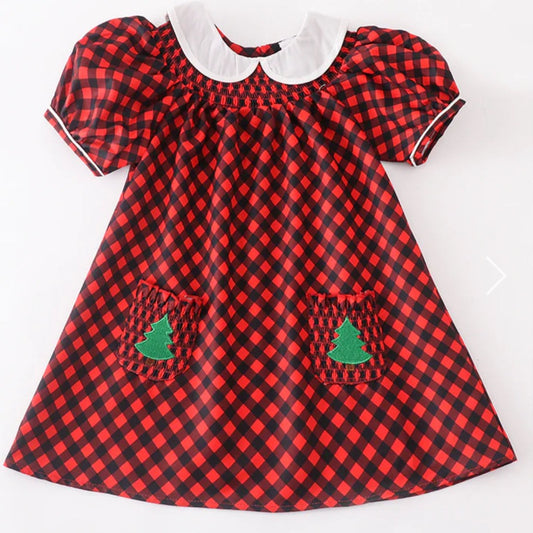 Merry Christmas Tree Smocked