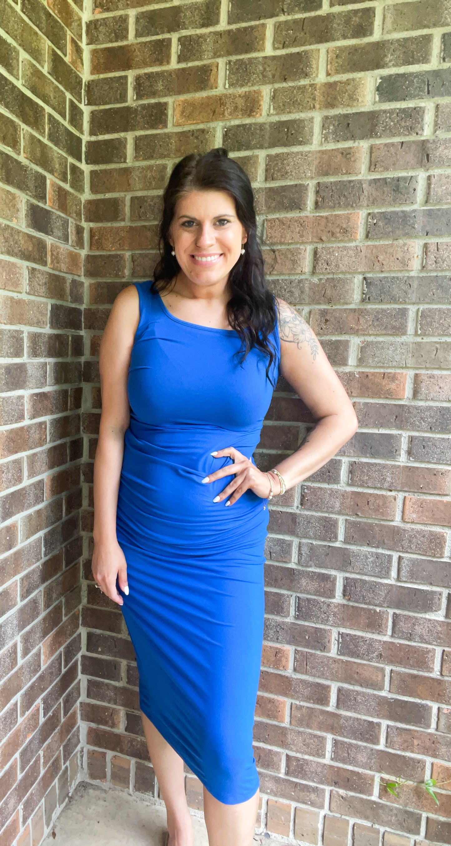 Classic Blue Seamless Maxi
