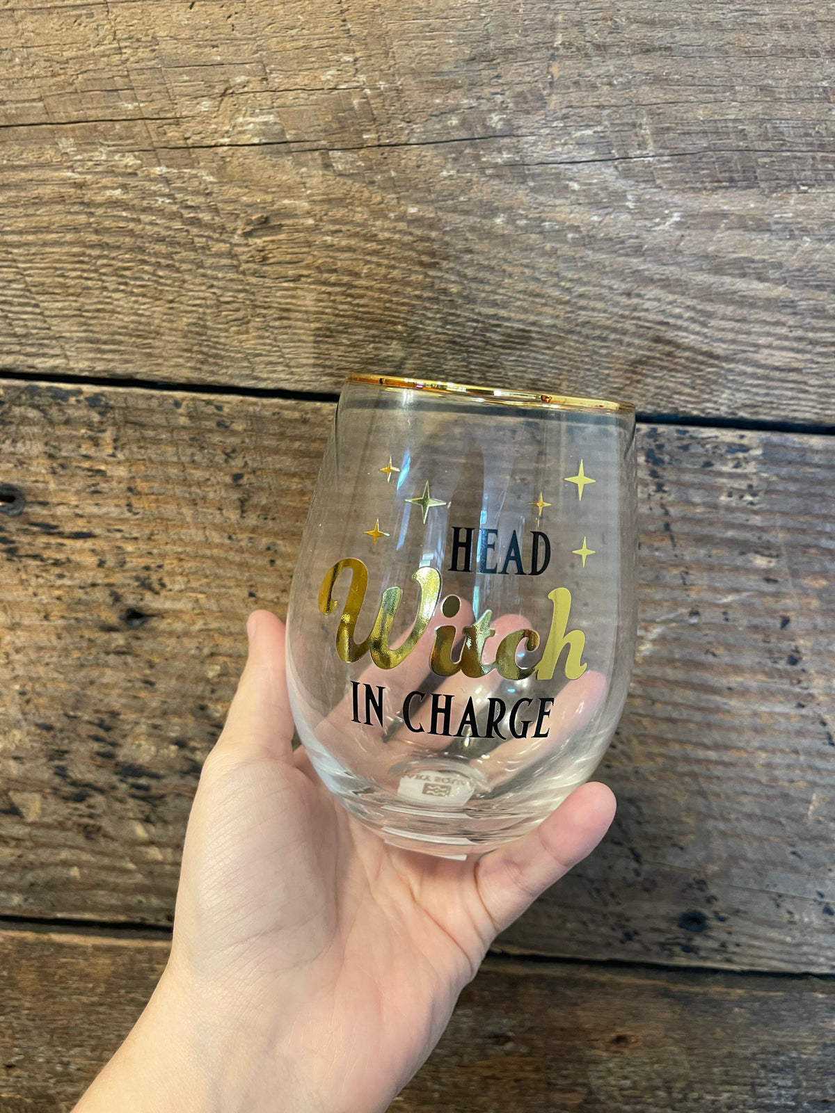 Head Witch Wine glass