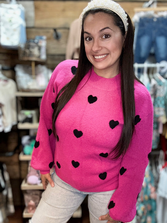 MISS SPARKLING HEART SWEATER