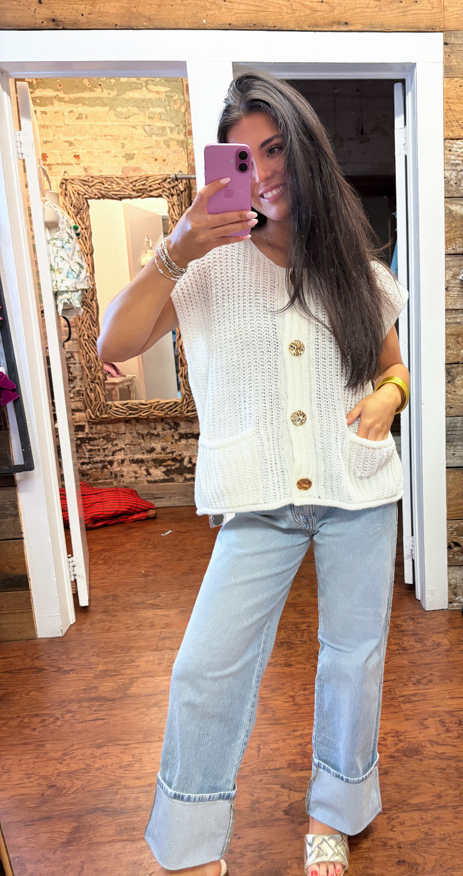 Court Crochet Sweater Top