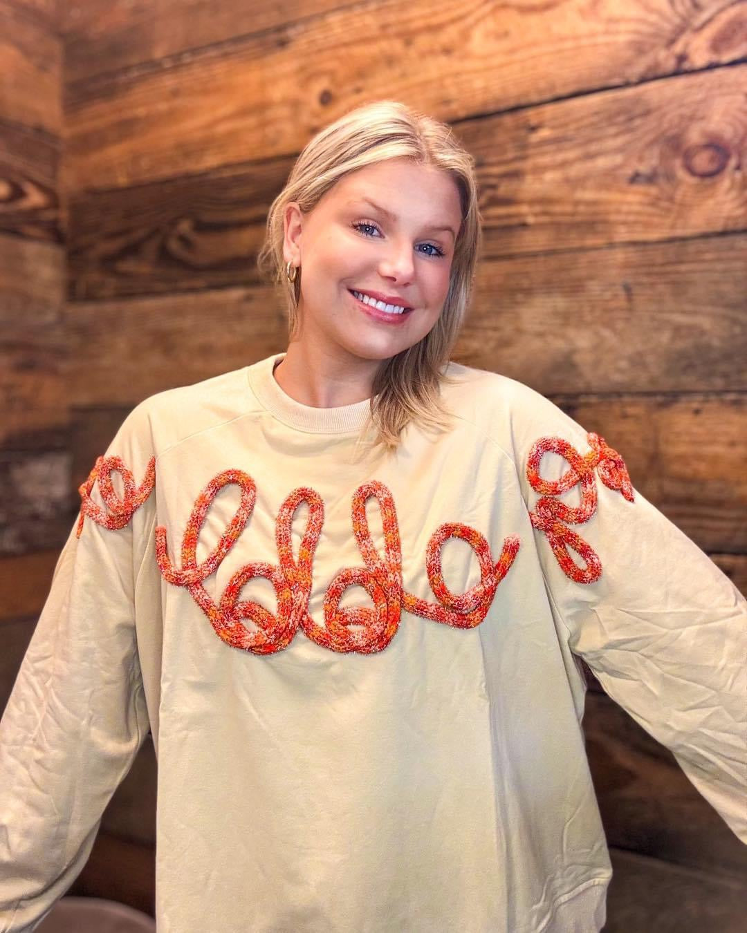 Holiday Tinsel Gobble Sweater