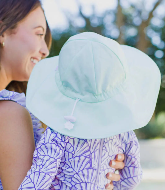 Rufflebutts Ric Rac Swim Hat in Mint