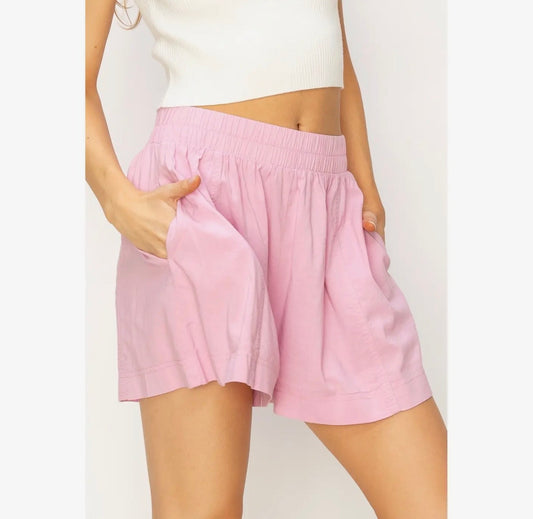 Seamed High Waisted Shorts