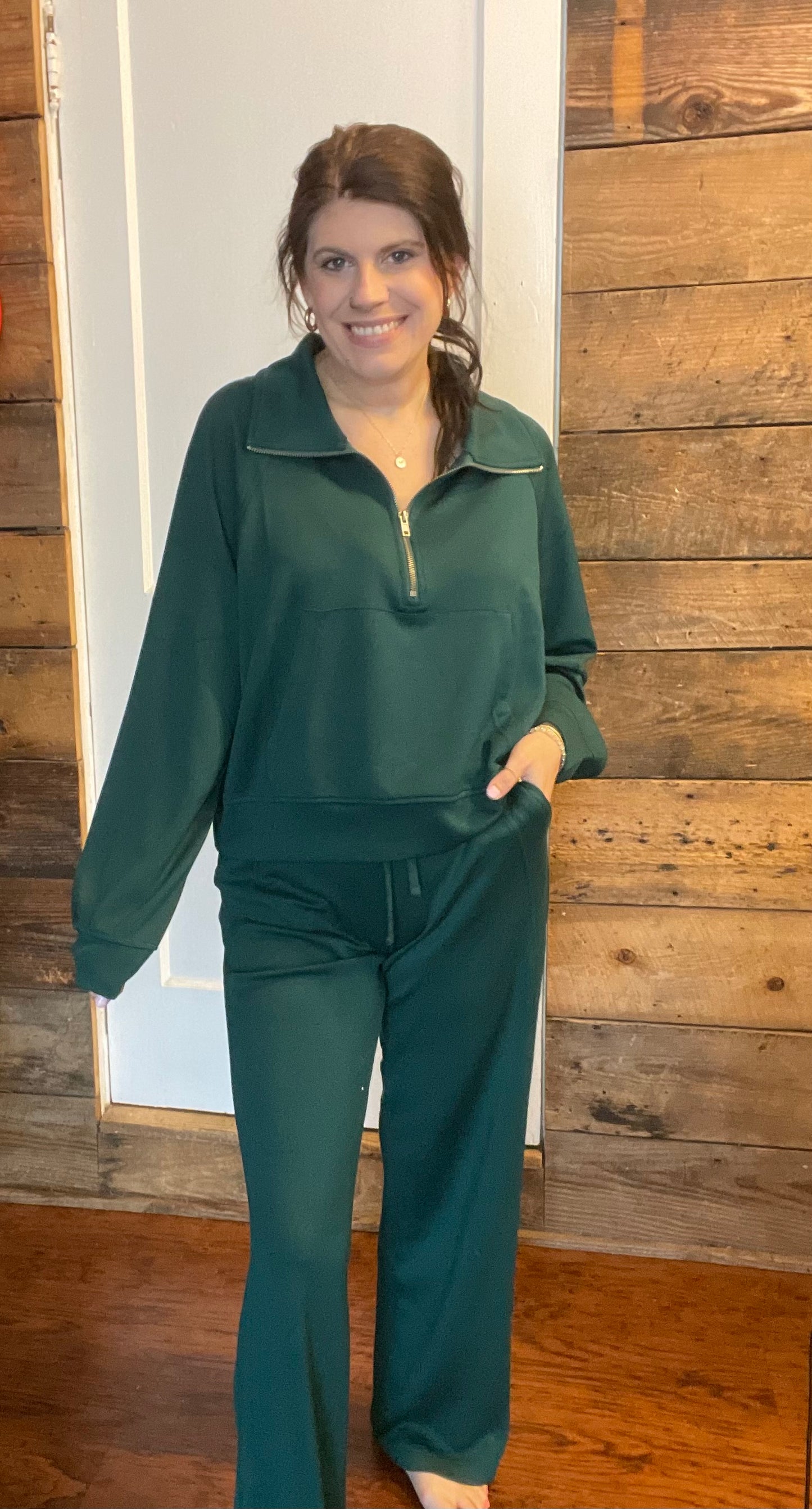 Dark Green Lounge Pants