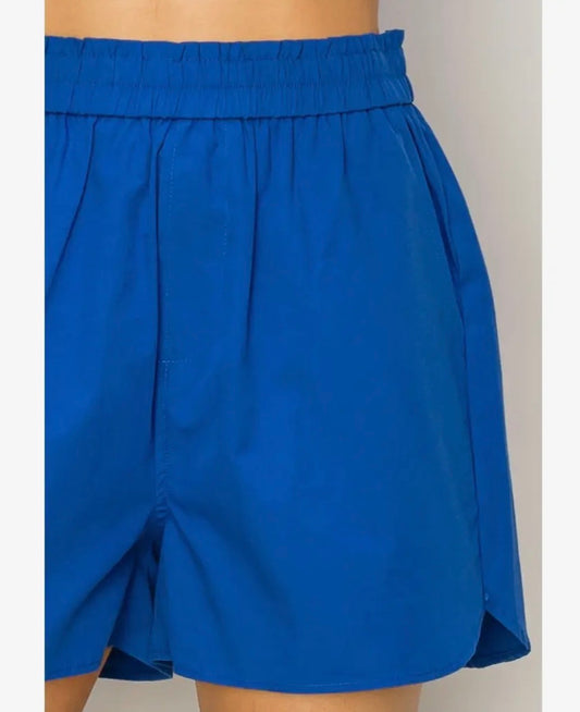 Cobalt High Waisted Shorts