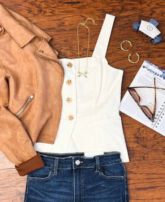 Becky Button Down Tank