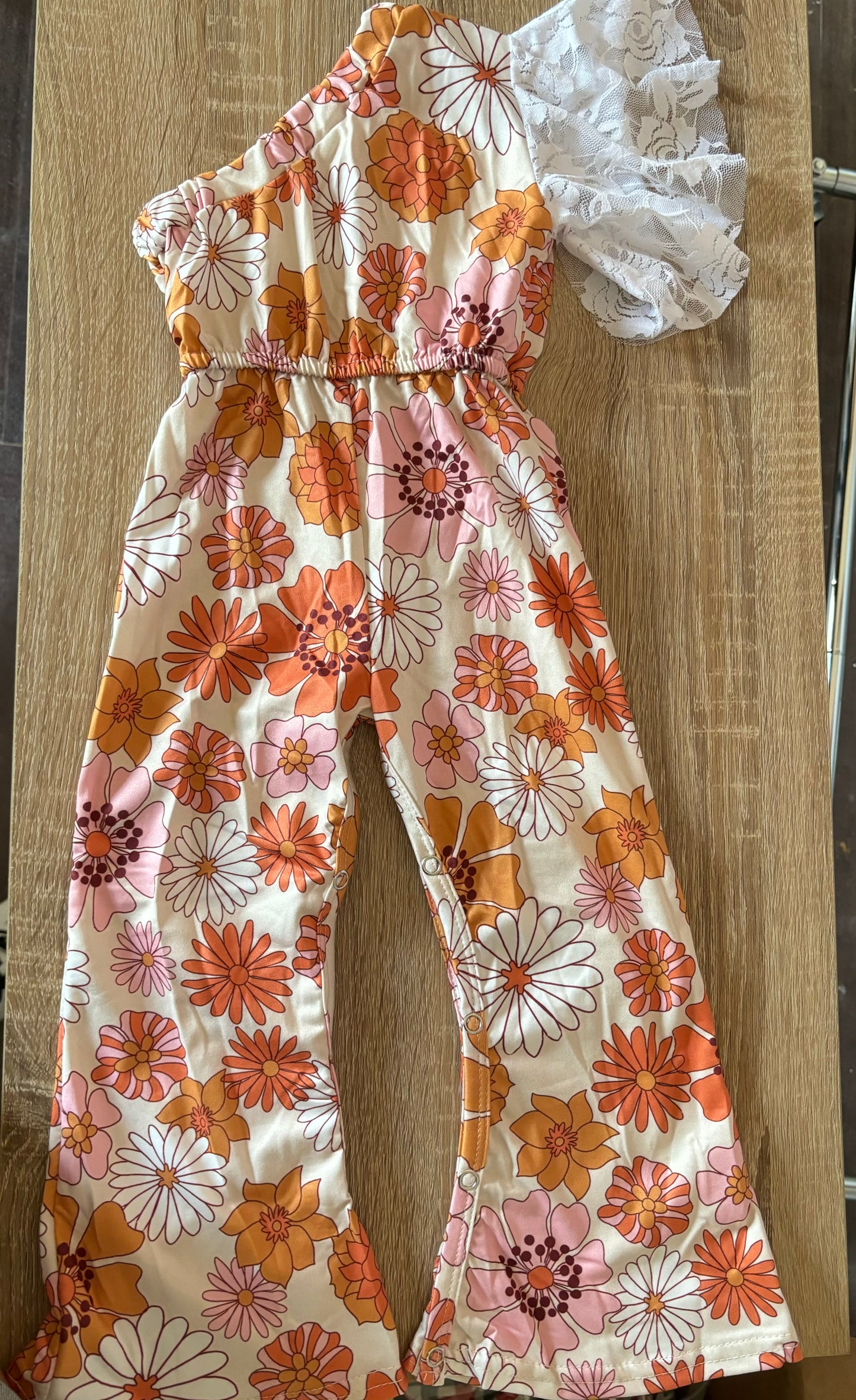 FloralRuffle Jumpsuit