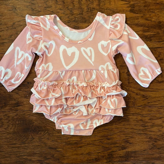 Pink Heart Print bubble