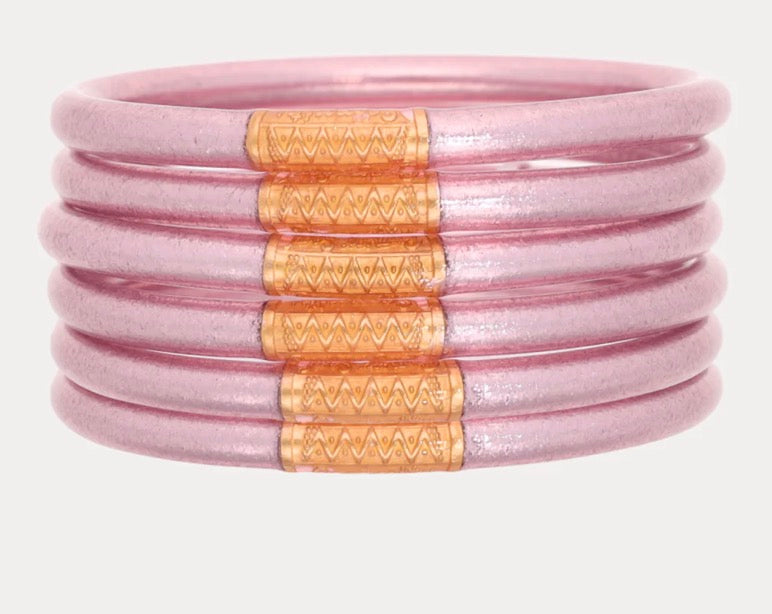 BuDhaGirl Ice Rose All Weather Bangles - Set of 6