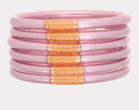 BuDhaGirl Ice Rose All Weather Bangles - Set of 6