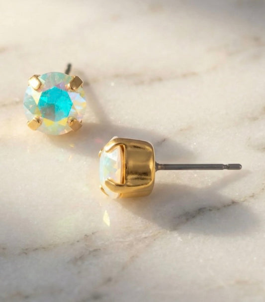 Sorrelli Simple Studs in Aurora Borealis*