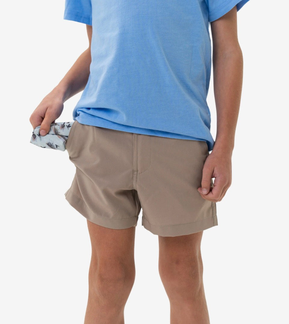 Burlebo Youth Everyday Short in khaki