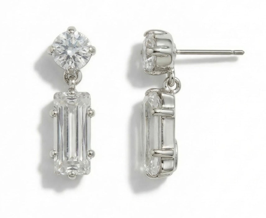 Sorrelli Bindi dangle earrings in silver and crystal*