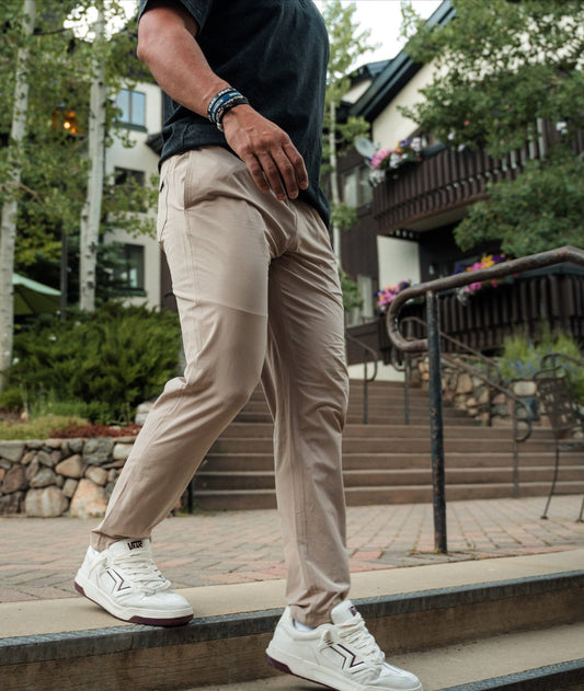 Burlebo Performance pants in Cobblestone Khaki