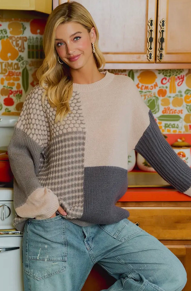Dalley Lane Pattern Block Sweater