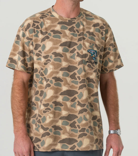 Burlebo Jumping Trout Pocket Tee