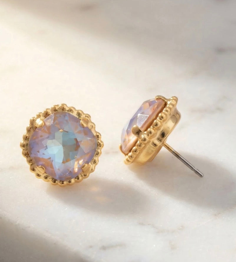 Sorrelli Cushion Cut Stud Earrings in Cappuccino Delite*