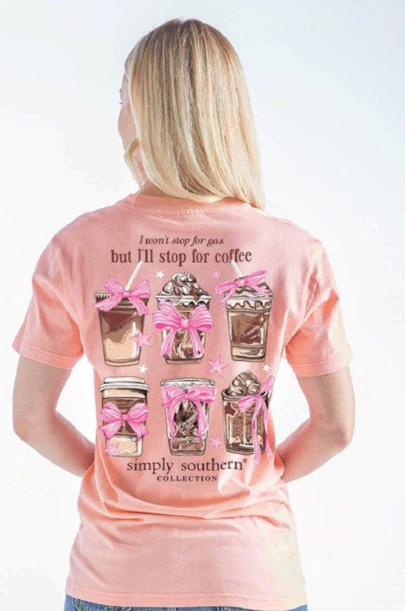 Simply Southern Tee in Coffee