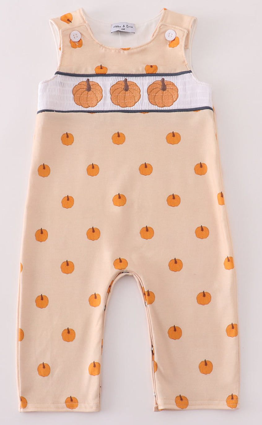 Khaki Pumpkin Smocked Jon Jon