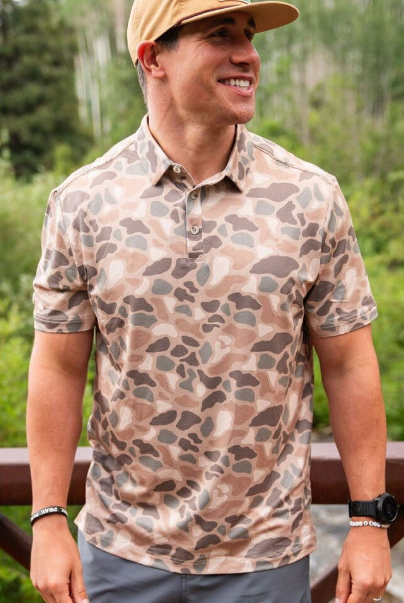 Burlebo Performance Polo in Pintail Camo