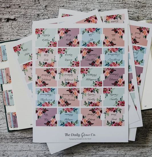 Floral Bible Tabs