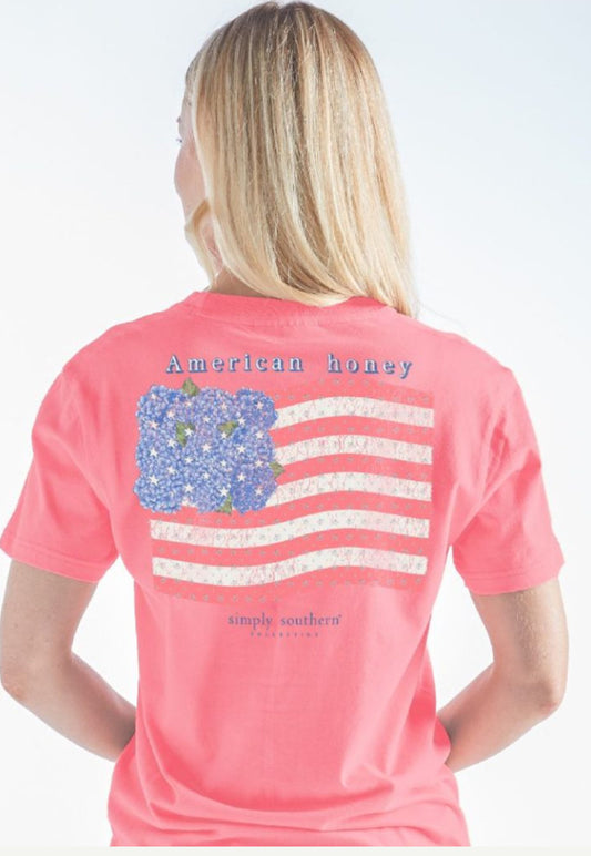 Simply Southern Tee in American Honey