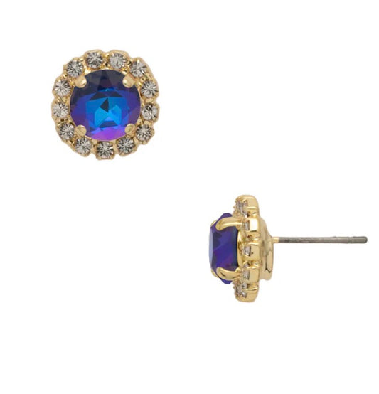 Sorrelli Haute Halo Stud in Royal Blue Delite*