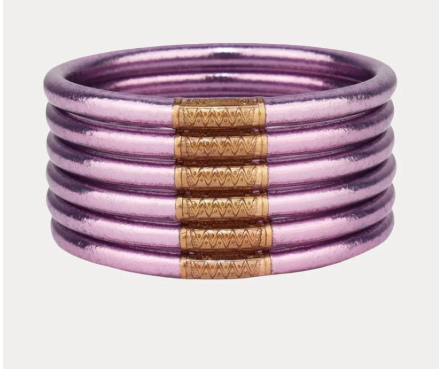 BuDhaGirl Lila All Weather Bangles - Set of 6