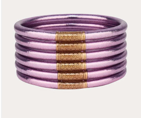 BuDhaGirl Lila All Weather Bangles - Set of 6